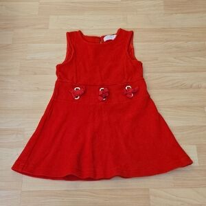 Zara Charming Red Girls Casual Dress Size 6